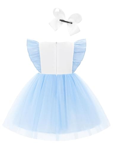IMEKIS Toddler Girls Easter Bunny Dress for Birthday Parties
