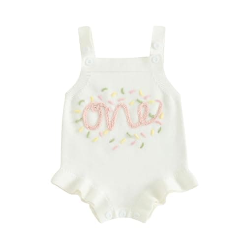 Cute Sleeveless Knit Romper for Birthday and Summer