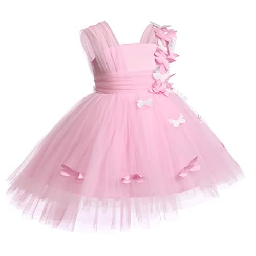 IDOPIP High-Low Tutu Dress for Girls Birthday Party Formal Wear