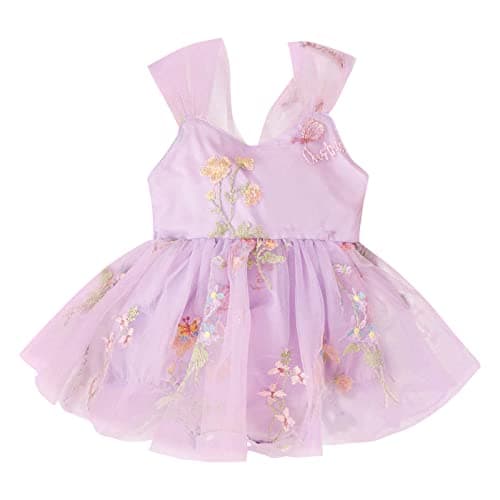 Newborn Baby Girl 1st Birthday Floral Lace Romper Dress for Cake Smash Photo Shoot