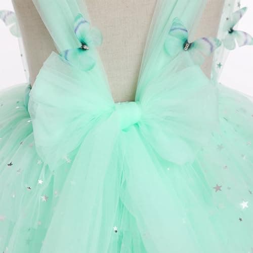 Toddler Girls Butterfly Rainbow Tulle Party Dress