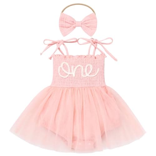 Baby Girl Strawberry Birthday Outfit: Boho Romper Dress with Headband for Summer Cake Smash Photoshoot