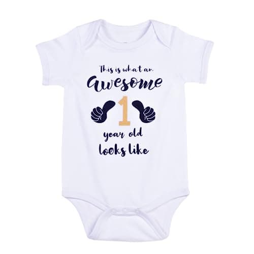 Cnins Funny Baby & Daddy Matching Outfit for 1st Birthday, Unisex 0-24M