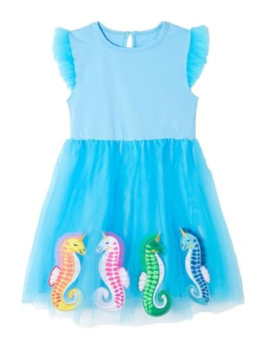 Minitaylor Girls' Casual Sleeveless Dresses Back Cutout Elastic Waist Pattern