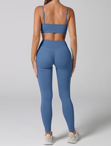 ABOCIW Women's High Waist Legging & Sports Bra Workout Set