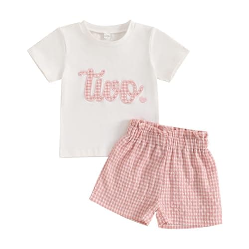 Amiblvowa Toddler Girl 1st 2nd 3rd Birthday Smash Cake Outfit