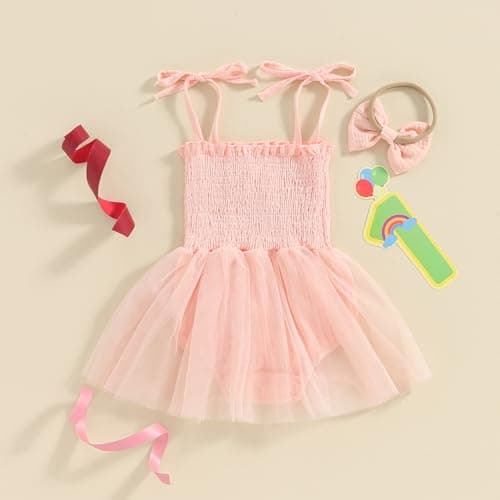 Smash Cake Dress for Baby Girl's First Birthday Party
