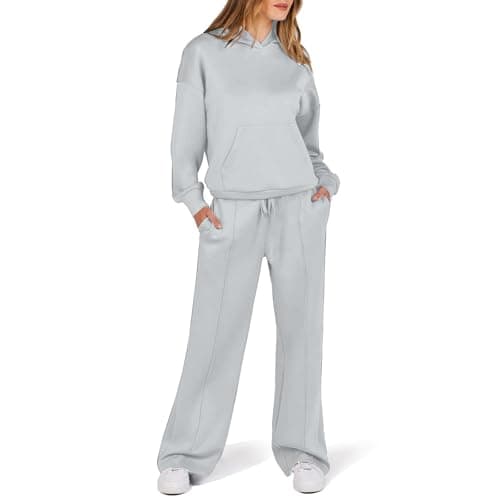 MXTPOV Women's Long-Sleeve Oversized Hoodie & Sweatpants Tracksuit