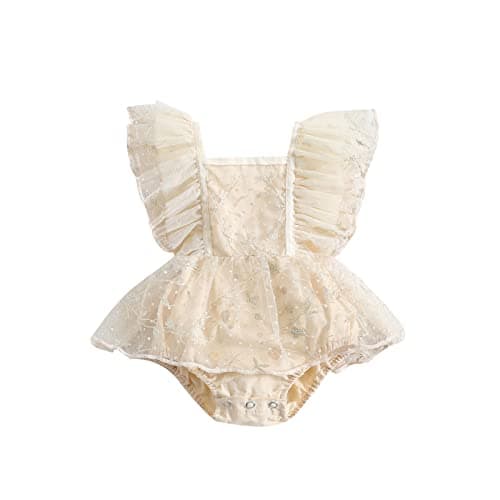 Newborn Baby Girl Butterfly Romper Jumpsuit