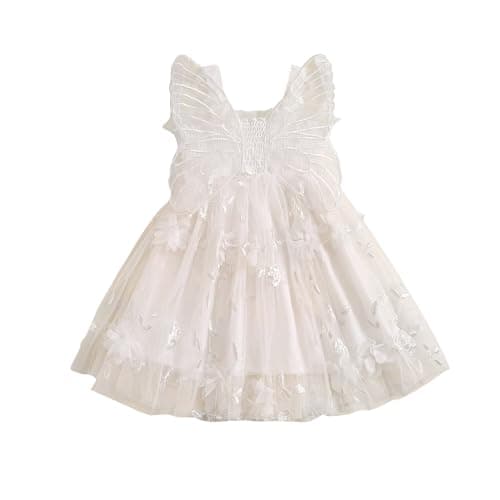 TUSFTAY Toddler Butterfly Wings Birthday Tutu Dress