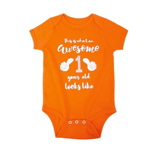 Cnins Funny Baby & Daddy Matching Outfit for 1st Birthday, Unisex 0-24M