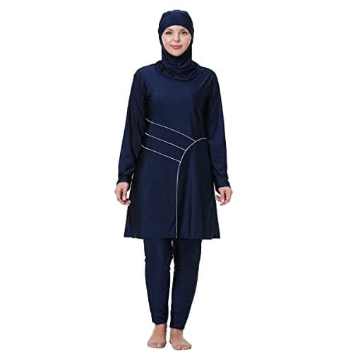 IMEKIS Modest Women's Plus Size Muslim Burkini Swimwear Set