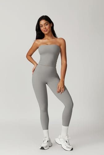 QB Workout Sets for Women: High Waist Leggings & Backless Sports Bra