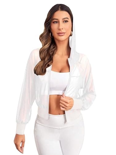 Mesh Sports Jacket Crop Top