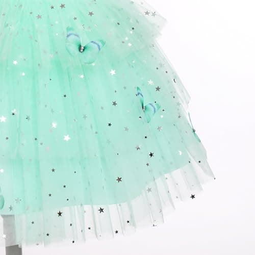 Toddler Girls Butterfly Rainbow Tulle Party Dress