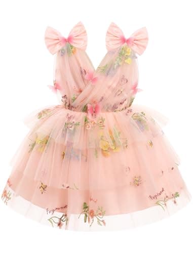 Butterfly Theme Toddler Girls Party Dress