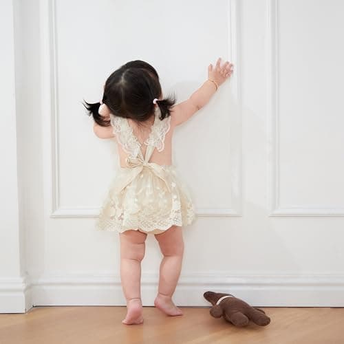Newborn Baby Girl Butterfly Romper Jumpsuit