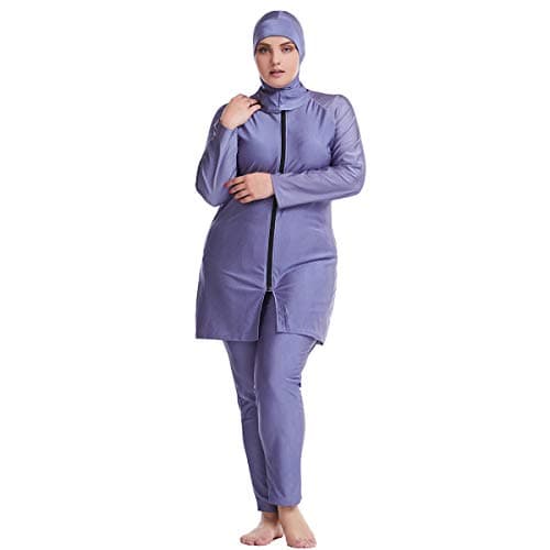 IMEKIS Modest Women's Plus Size Muslim Burkini Swimwear Set