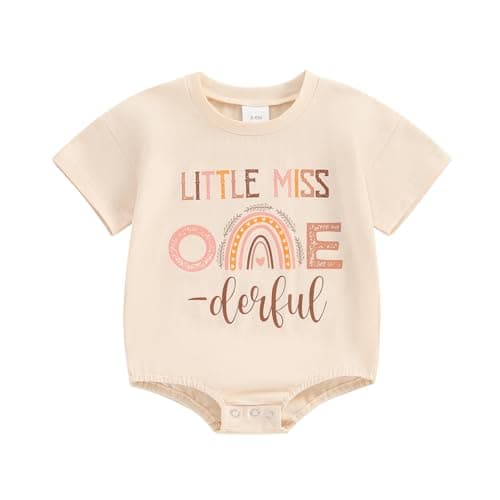 Baby Girl First Birthday Outfit Little Miss Onederful Romper