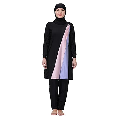 IMEKIS Modest Women's Plus Size Muslim Burkini Swimwear Set