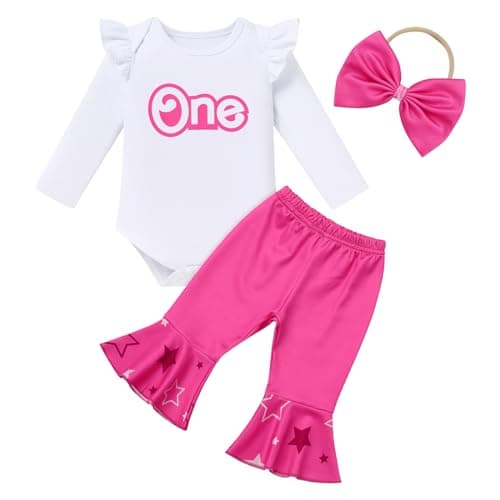 Summer Baby Girls Sunflower Mouse Outfit Set
