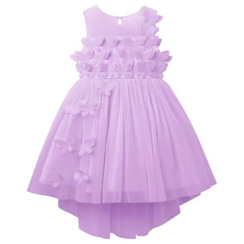 AWIBMK 3D Butterfly Tulle Tutu Dress for Baby Girls Birthday Party