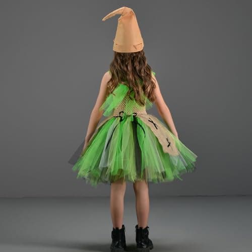 Halloween Ghost Costume Tutu Dress for Toddler Girls