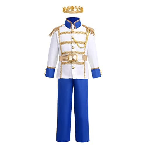 ODIZLI Prince Charming Costume for Kids Boys - Halloween Carnival Dress Up Suit