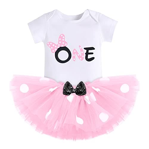 Baby Girl Mouse Birthday Outfit for 1st and 2nd Birthday Cake Smash