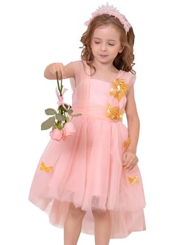 OBEEII Baby Girl Tulle Butterfly Tutu Dress for Birthday Pageant Party
