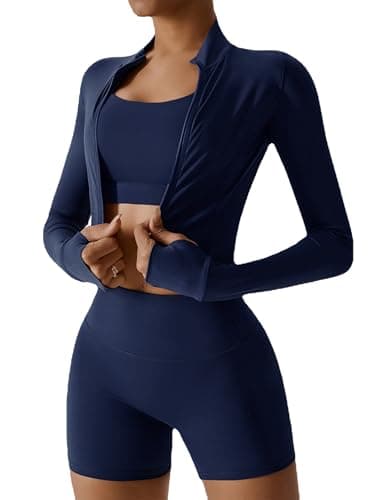 AGYMNX High Waisted Seamless Shorts Crop Top Gym Yoga Outfit