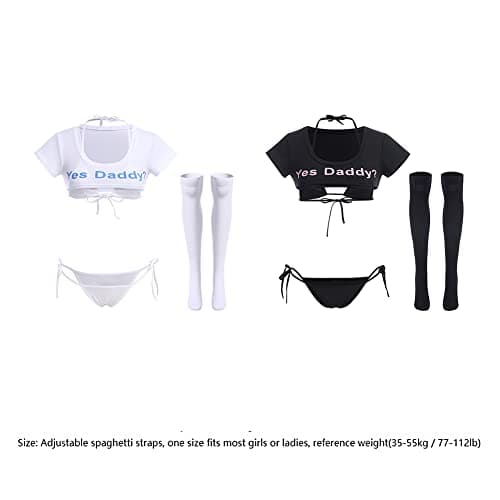 IMEKIS Women Kawaii Anime Micro Bra & Panty Garter Set