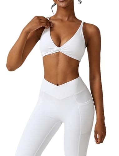 ABOCIW Women's High Waist Legging & Sports Bra Workout Set