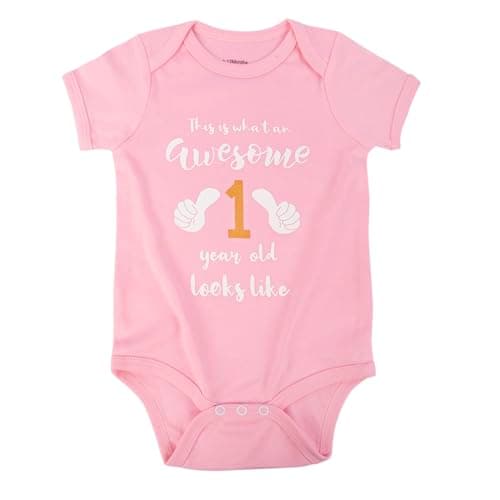 Cnins Funny Baby & Daddy Matching Outfit for 1st Birthday, Unisex 0-24M