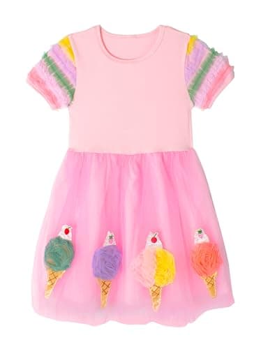 Minitaylor Girls' Casual Sleeveless Dresses Back Cutout Elastic Waist Pattern