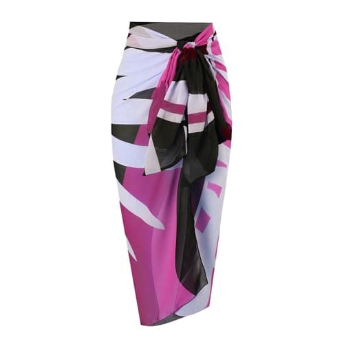 Women's One Piece Swimsuit with Sarong Set