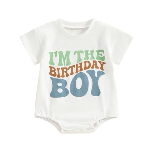 Kayotuas Baby Boy Girl Half/1st Birthday Outfit Romper