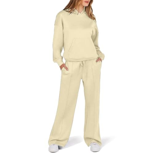 MXTPOV Women's Long-Sleeve Oversized Hoodie & Sweatpants Tracksuit