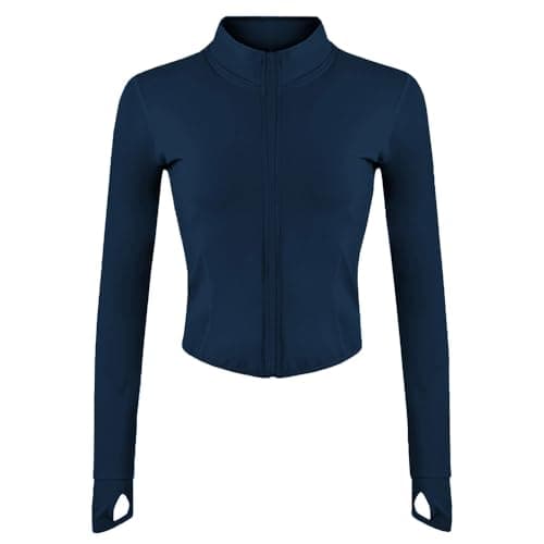 Lviefent Women's Lightweight Full Zip Running Jacket for Slim Fit Yoga Workout
