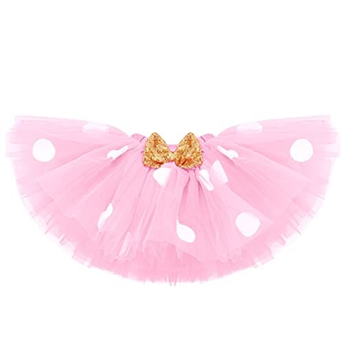 IMEKIS Baby Girls 1st Birthday Tutu Romper with Polka Dots & Mouse Ears Costume