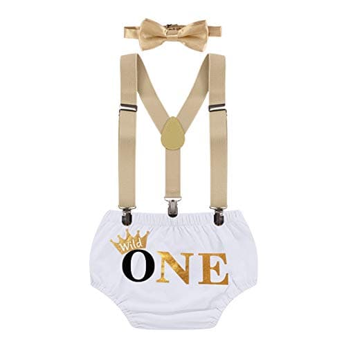 Wild ONE Cake Smash Outfit for Boy - First Birthday Photo Shoot