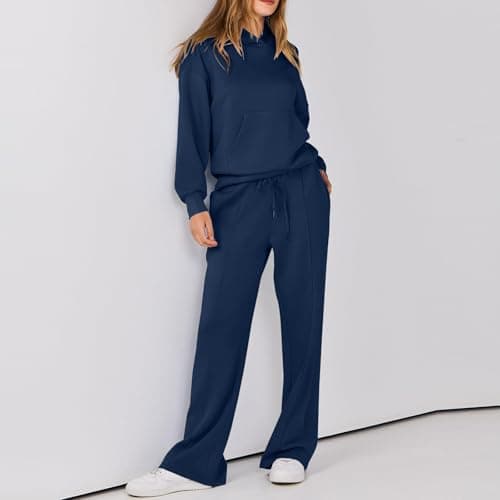 MXTPOV Women's Long-Sleeve Oversized Hoodie & Sweatpants Tracksuit