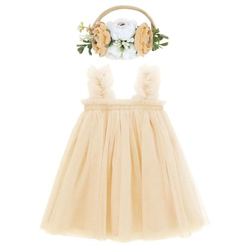 Century Star Baby Girl Easter & 1st Birthday Flower Dress