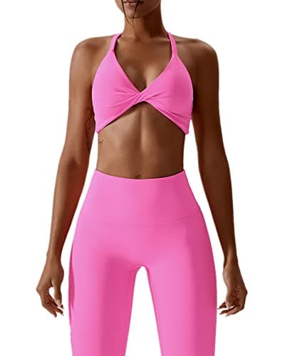 ABOCIW Women's High Waist Legging & Sports Bra Workout Set