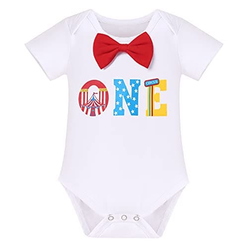 Circus Carnival Theme Baby Boy 1st Birthday Outfit