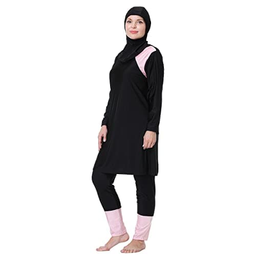 IMEKIS Modest Women's Plus Size Muslim Burkini Swimwear Set