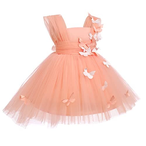 IDOPIP High-Low Tutu Dress for Girls Birthday Party Formal Wear