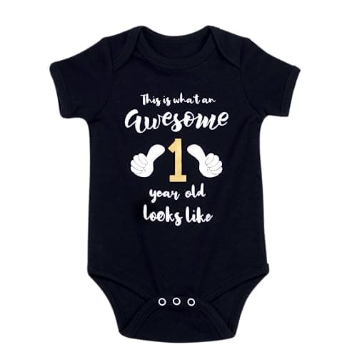 Cnins Funny Baby & Daddy Matching Outfit for 1st Birthday, Unisex 0-24M