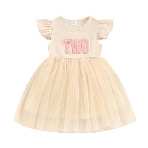 Baby Girls 1st Birthday Outfit: Romper, Tutu Skirt, Summer Clothes