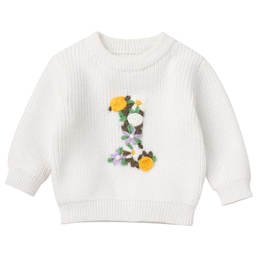 IBTOM CASTLE Embroidery Knitted Pullover Sweaters for Baby Boys & Girls